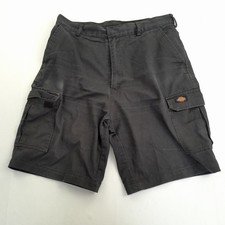 DICKIES Shorts 34 Black Men's Cargo Utility Durable Workwear