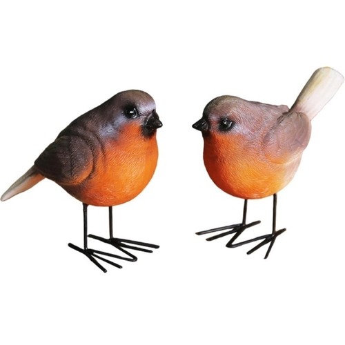 2pcs resin bird figurines - 2pcs,