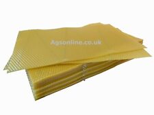 Beeswax Foundation Sheets - Standard Brood Wired - BS National Beehive DN4 Frame