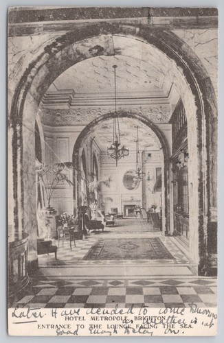 Rppc hotel metropole brighton - rppc,