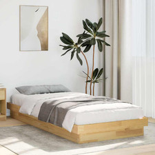 Bed Frame Natural Oak Solid