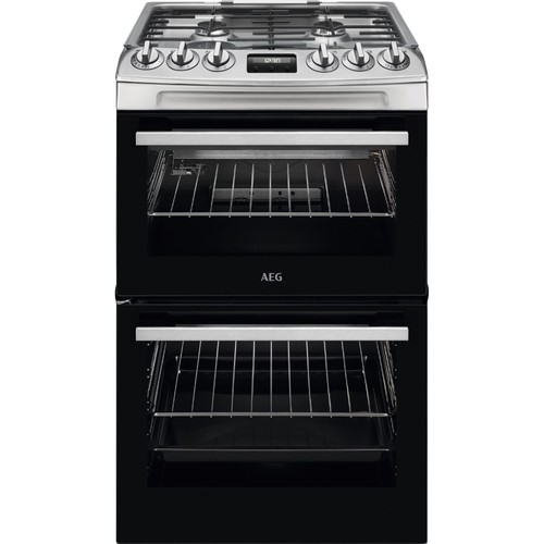 Aeg 550mm double gas - double, cooker