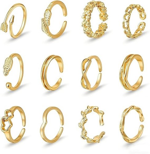 12pcs toe rings for women - toe,