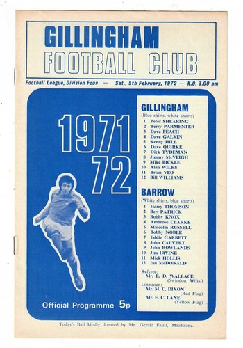 Gillingham 1971 home - -,