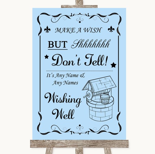 Blue wishing well - blue,