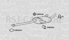 Klarius DN654W Exhaust Centre