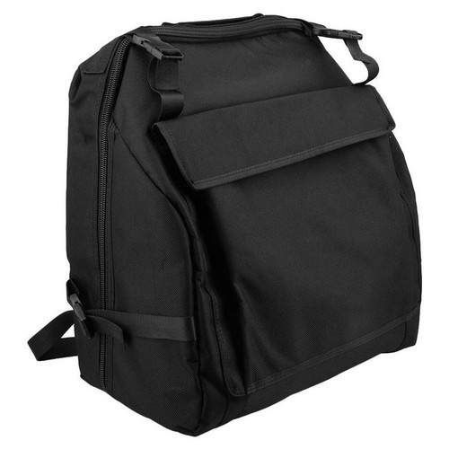 Black oxford cloth accordion - cloth,