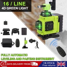 2025 4D 16 Lines Laser Level 360° Green Auto Self Leveling Rotary Cross Measure