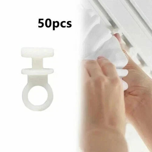 50xplastic curtain track hooks - track,