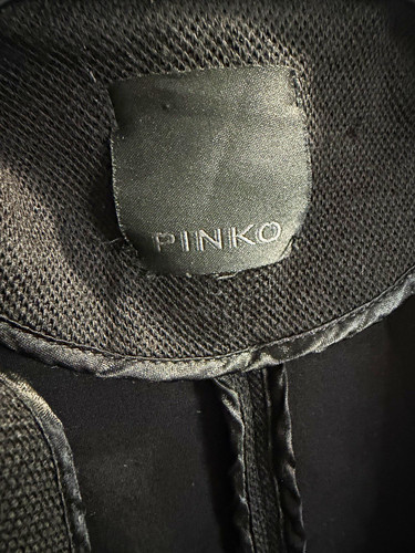 Pinko women black wool - black,