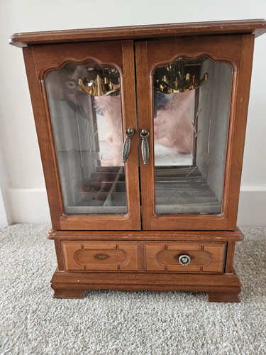 Wooden jewelry armoire - wooden,