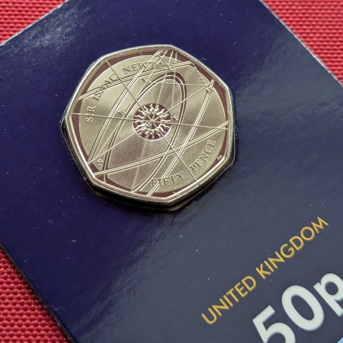 50p 2017 sir - isaac, newton