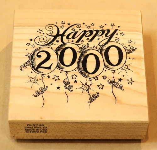 Psx 1999 rubber stamp y2k - stamp,
