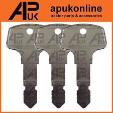 3x Ignition Keys for Kubota B