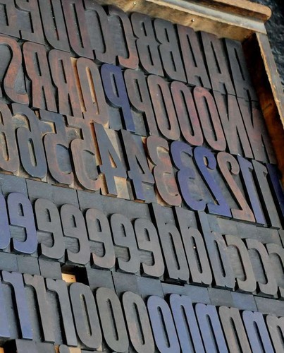 Letterpress alphabet 171pcs - ,