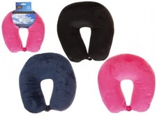 Travel Neck Microbead Filled Pillow Cushion Support Car Hols Choice of 3 Colours
