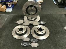 FOR AUDI A4 1.8 2.0 TFSI SE FRONT REAR DRILLED GROOVED BRAKE DISCS & BRAKE PADS
