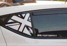 VAUXHALL ASTRA K VXR SXI SRI REAR QUARTER WINDOW UNION JACK STICKERS X2
