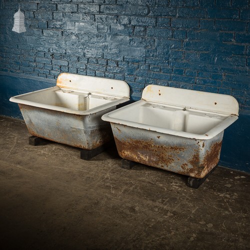 Pair large cast iron - of,