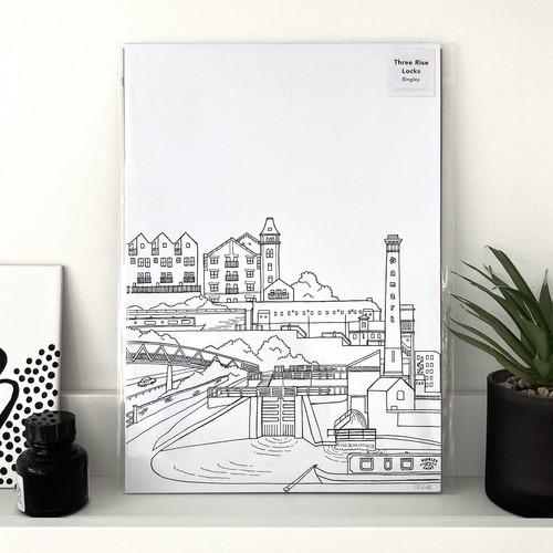 Art print bingley three - a4,