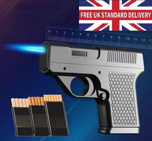 Black gun pistol - gun/pistol, flame