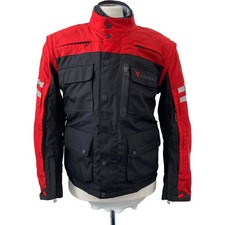 Dainese D-System D-Dry Motorcycle Jacket Black Red Adjustable Size 50