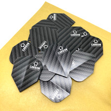 Harrows Carbon Dart Flights – 5 Sets (15pcs) | Standard No6 | 100 Micron | Black