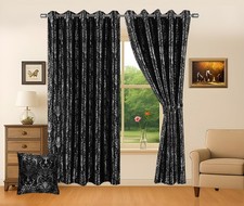 Metallic Curtains Damask