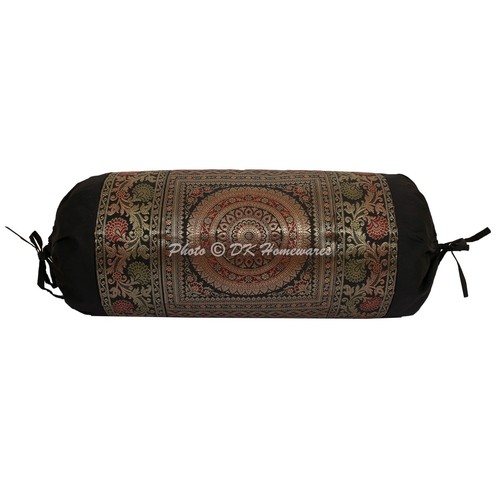 Brocade jacquard bolster cover - brocade,