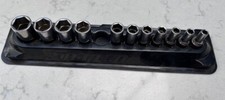 Snap-On 1/4" Dr. 6-point Metric FDX Semi-Deep Socket Set INCOMPLETE SET