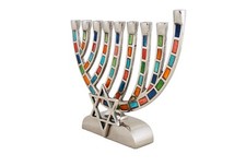 Menorah Chanukiah Multi Color