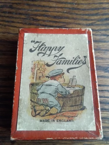 Happy families card - families, game