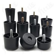 Black Plastic Screw In