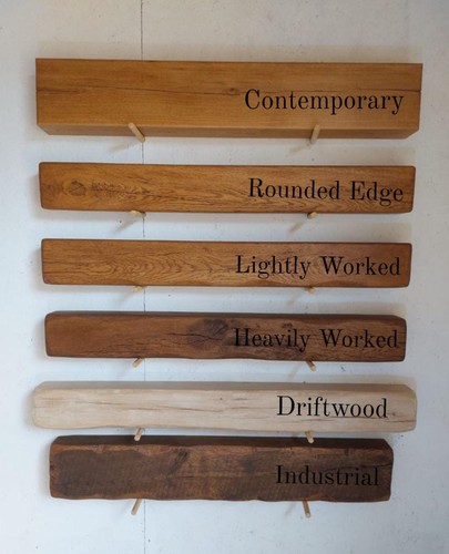 Solid oak mantle - solid, beam