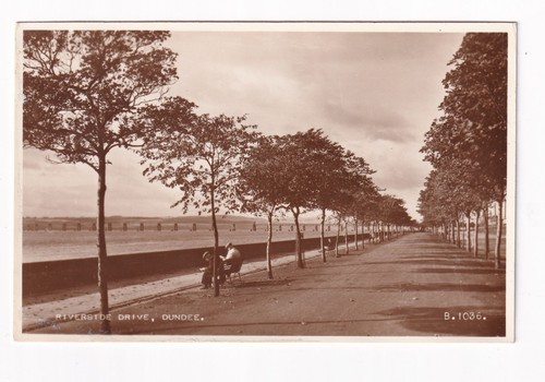 Real photo postcard - postcard, riverside