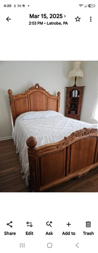 Oak bed - oak,