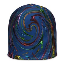 All-Over Print Beanie  Blue
