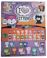 Topps I Love Heart Kittens. Cute Figures Collection. 18 Fuzzy kittens to collect