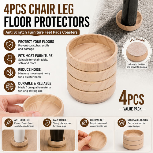 Chair leg floor protectors - chair,