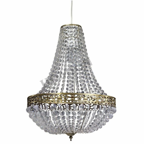 Chandelier copper style clear - copper,