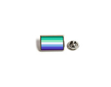 Gay Men Flag Pin Badge Button