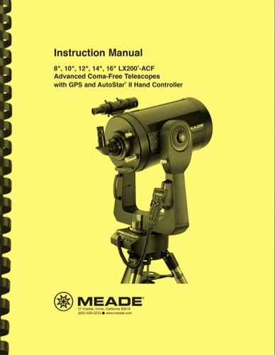 Meade lx200 acf advanced - lx200, coma