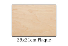 Wooden rectangle shape 29x21cm - wooden,