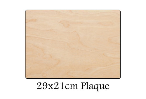 Wooden rectangle shape 29x21cm - shape,