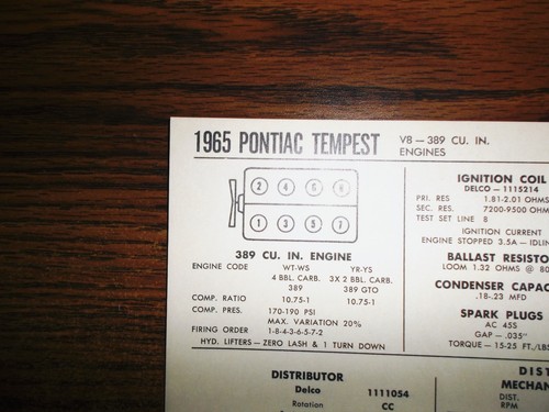 1965 pontiac tempest eight - 1965,