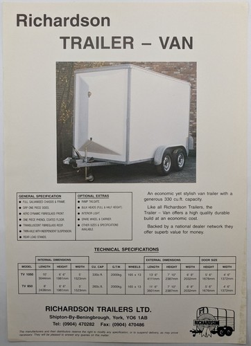 Original richardson trailers - original,