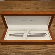 Rare Solid Silver Omas Ball-point Pen - Scriptura, 925 Sterling