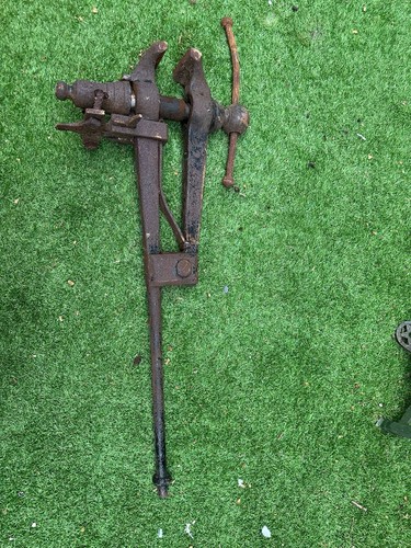 Vintage blacksmith leg vice - vintage,