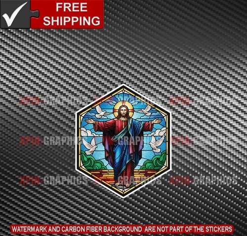 Jesus faux stained glass - jesus,