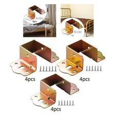 4Pcs Bed Rail Brackets Bed